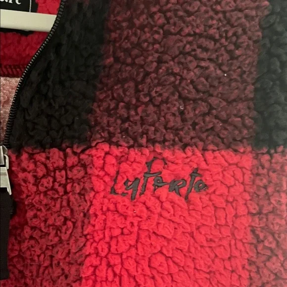 Boxercraft Red and Black Plaid Sherpa Hoodie - Picture 3 of 5